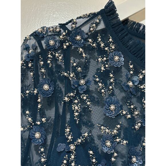 Mac Duggal Fabulouss Dress Sage Blue Plus Size 16 W NWT 9263 Mother of the Bride - Picture 10 of 16